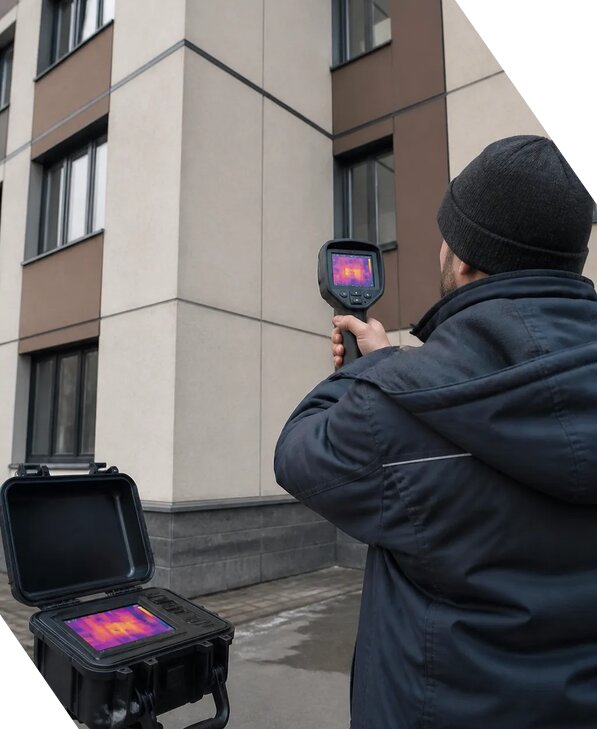 Тепловизионное обследование зданий и сооружений в Краснокамске